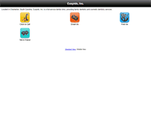 Tablet Screenshot of cuspidsinc.net